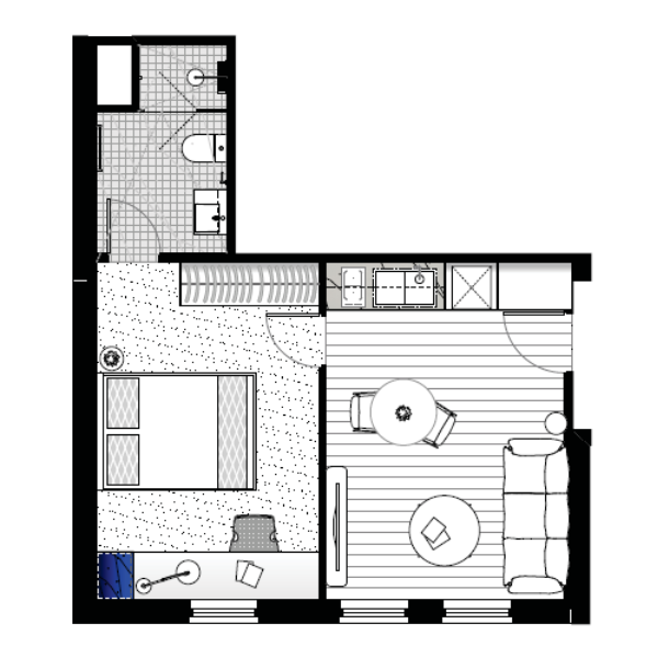 1 Bedroom Apartment Image