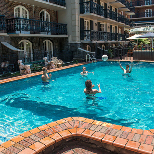 Heated outdoor pool