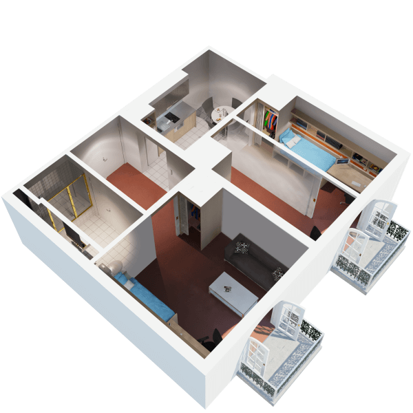 3 Bedroom Apartment Large Image