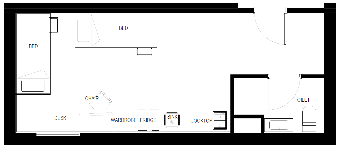 Twin Loft Bed Studio Image
