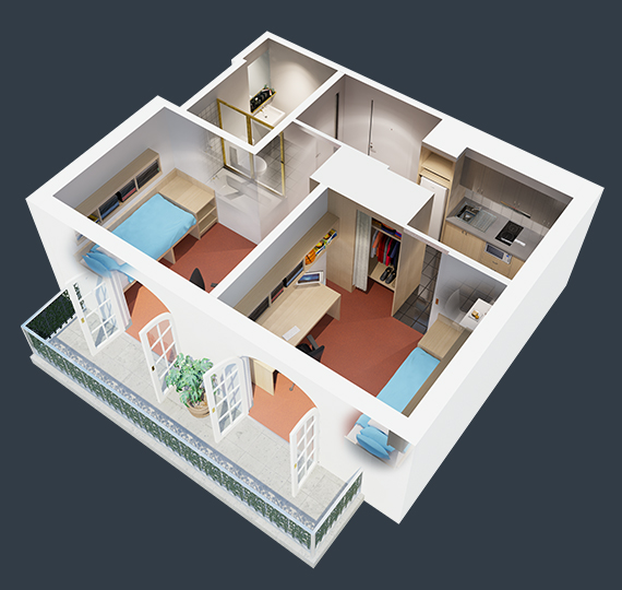 2 Bedroom Apartment Image